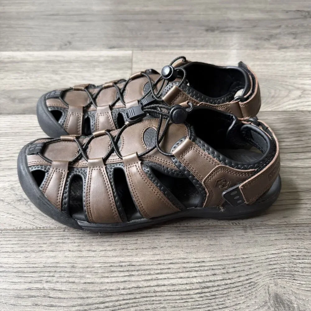 Khombu Travis Men’s Closed Toe Adjustable Strap Fisherman Sandals - Size 9M